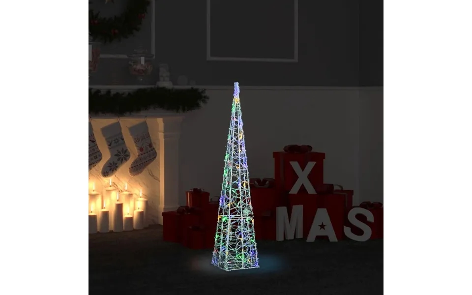 Dekorativ Led-lyskegle 90 Cm Akryl Flerfarvet