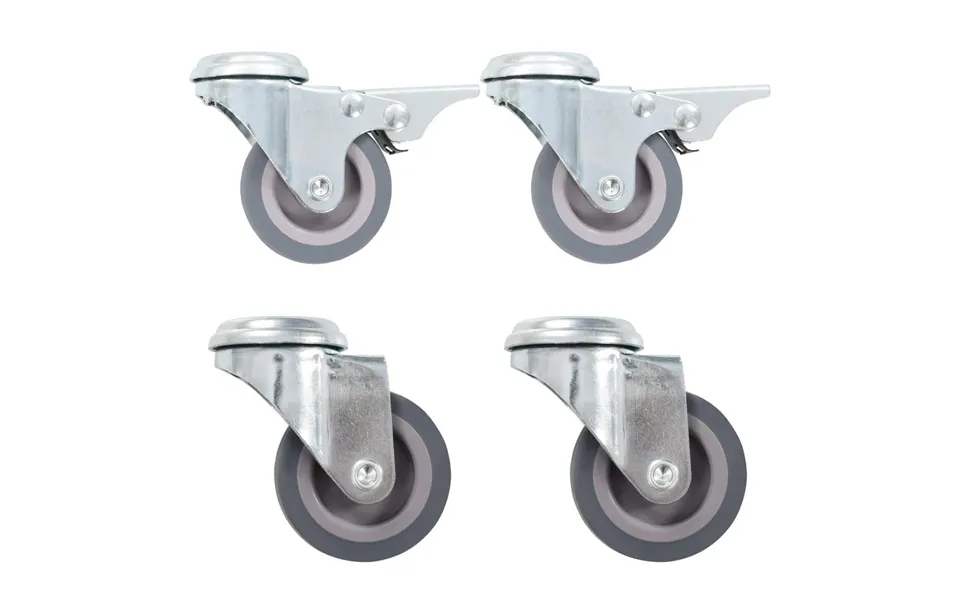 Drejehjul Med Bolthul 4 Stk. 50 Mm