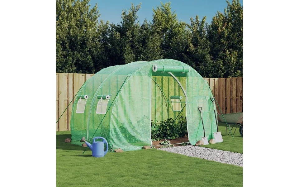 Drivhus Med Stålstel 6 M 3x2x2 M Grøn