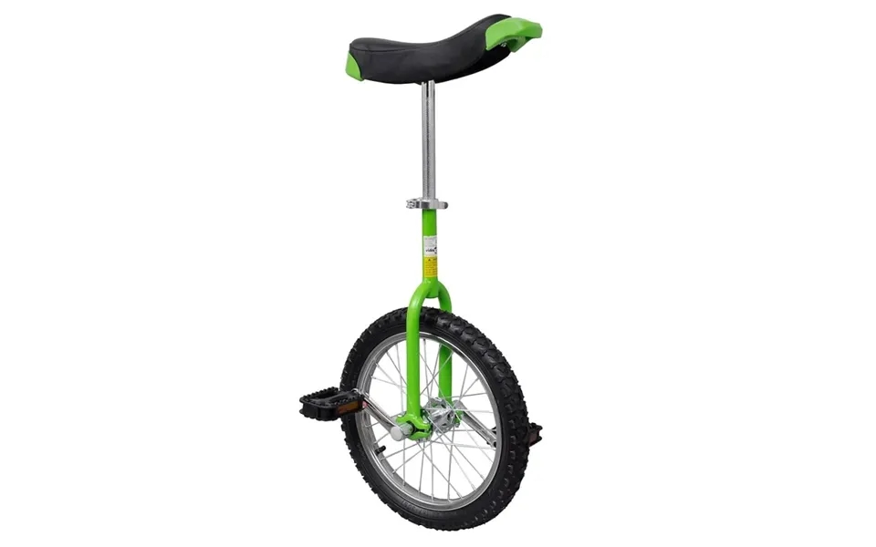 Ethjulet Cykel 16 Tommer Justerbar Grøn