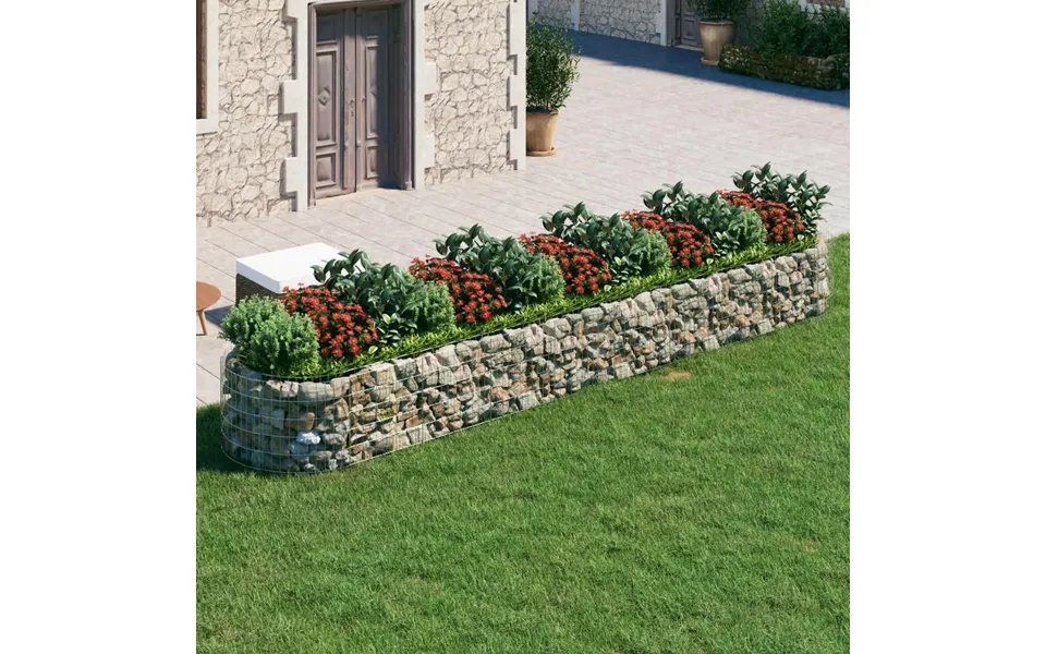 Gabion-højbed 500x100x50 Cm Galvaniseret Jern
