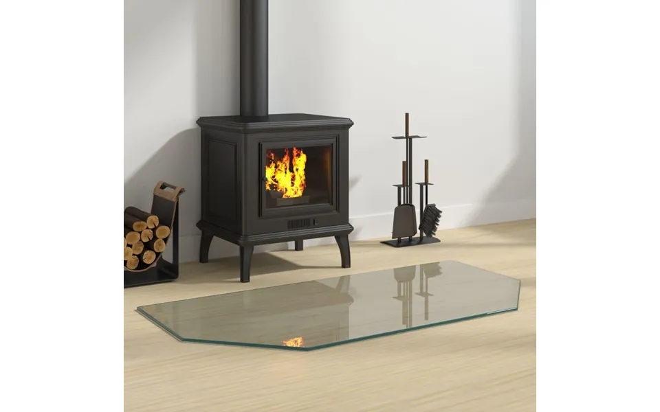 Glasplade Til Pejs 100x50 Cm Sekskantet