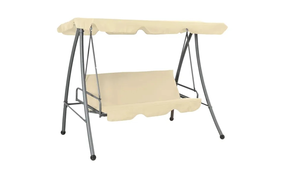 Gyngesofa Til Haven Med Baldakin Sandhvid