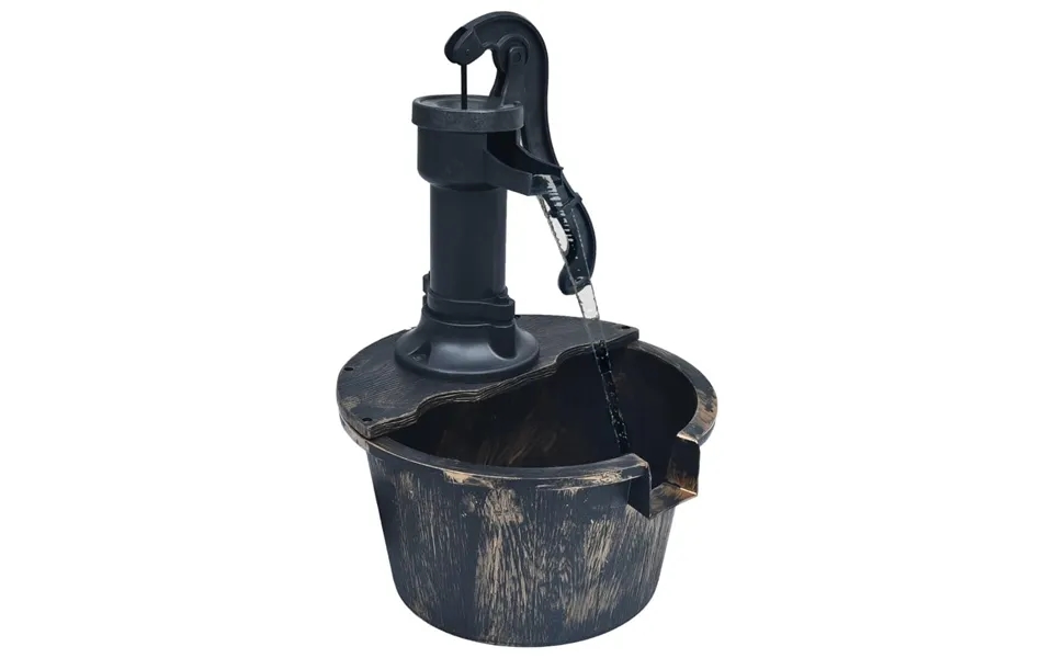 Havespringvand Tønde Med Pumpe