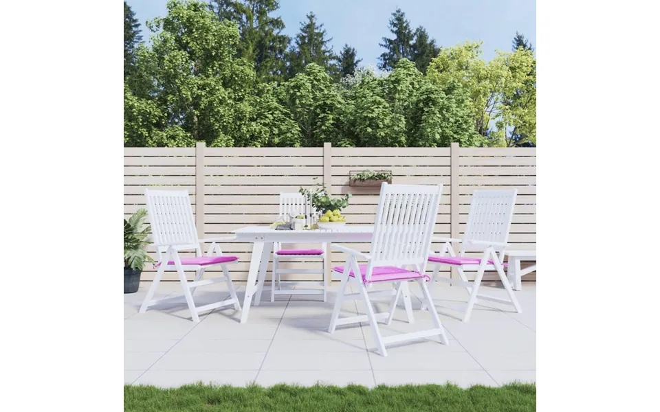 Hynder Til Havestol 4 Stk. 50x50x4 Cm Stof Pink