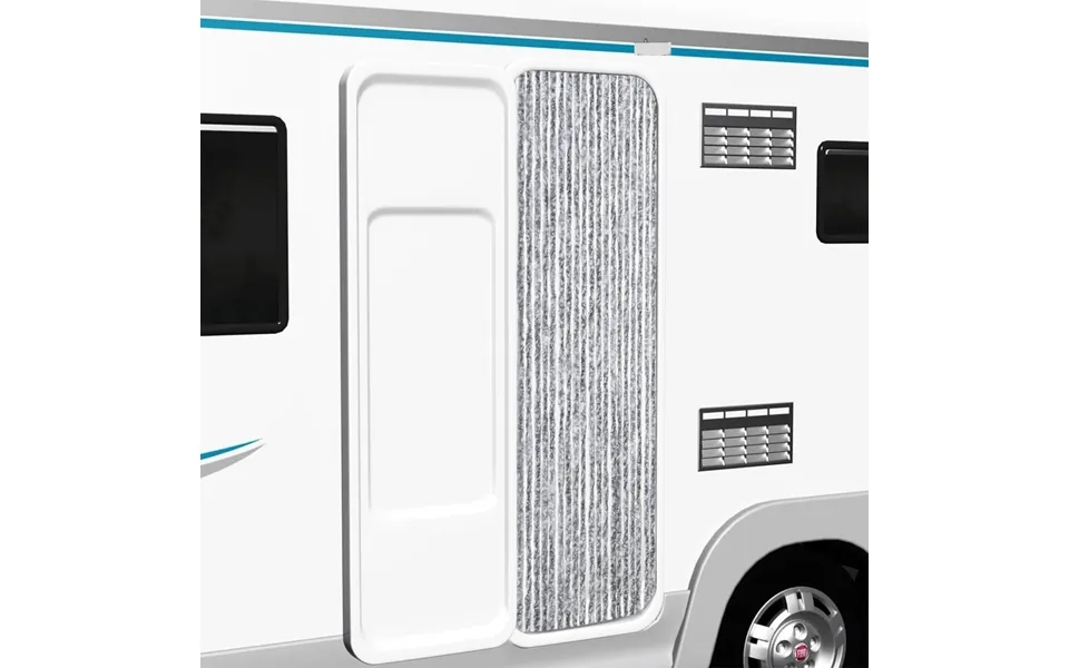 Insektgardin 56 X 185 Cm Hvid Og Grå