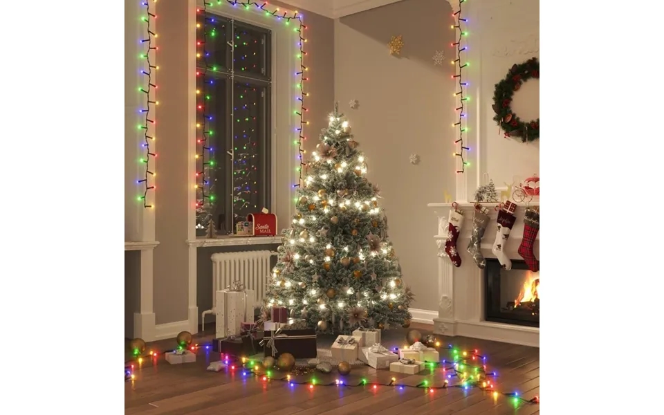 Kompakt Led-lyskæde 400 Led'er 13 M Pvc Flerfarvet Lys