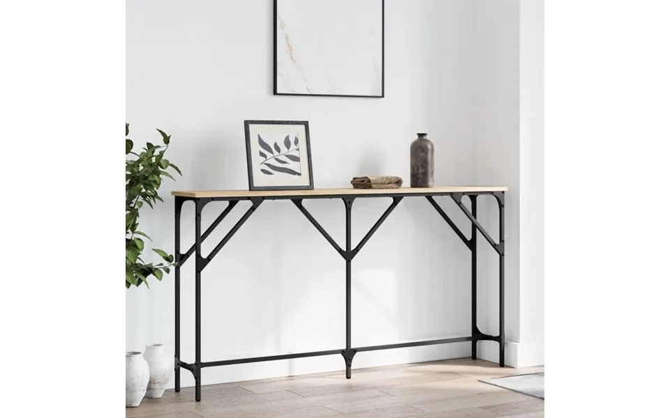 Konsolbord 140x23x75 Cm Konstrueret Træ Sonoma-eg