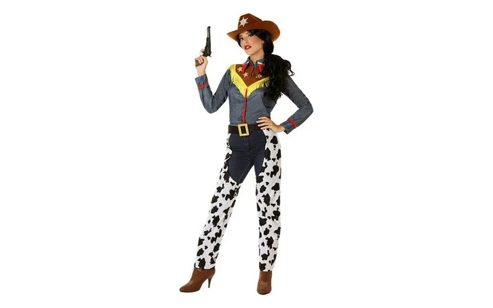 Kostume Til Voksne 114517 Cowboy Kvinde Hvid Xl