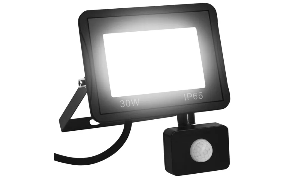 Led-projektør Med Sensor 30 W Kold Hvid