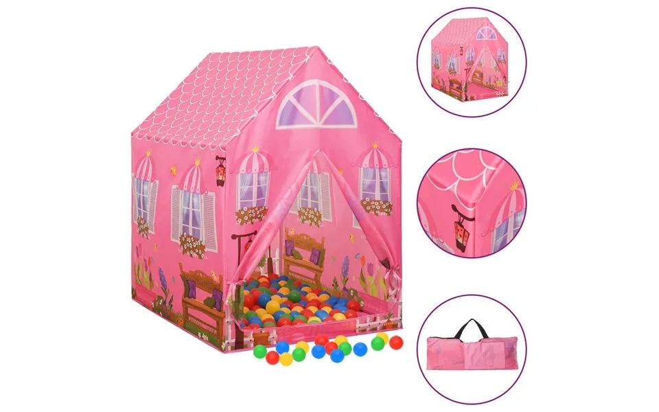 Legetelt Til Børn 69x94x104 Cm Lyserød