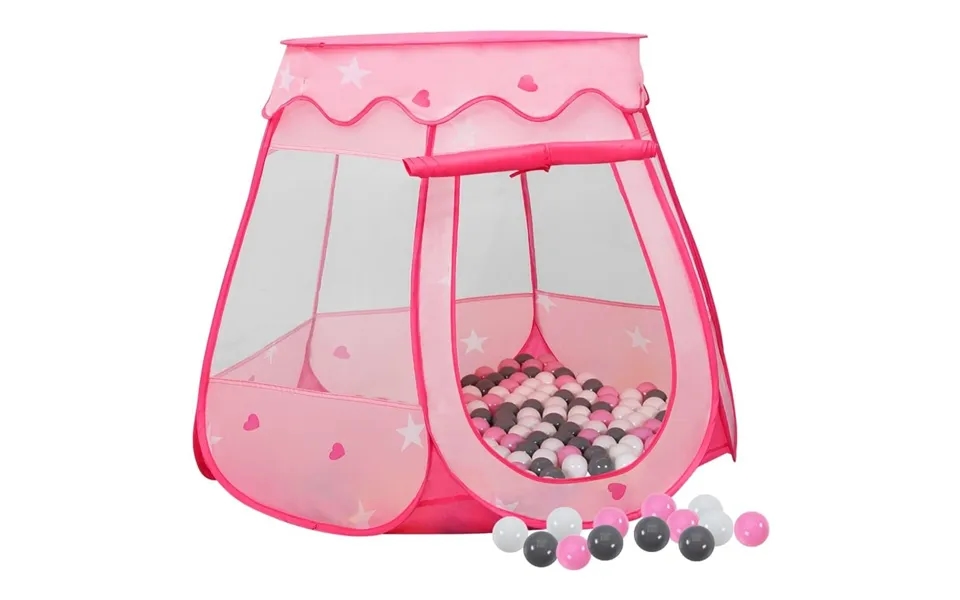 Legetelt Til Børn Med 250 Lyserød 102x102x82 Cm