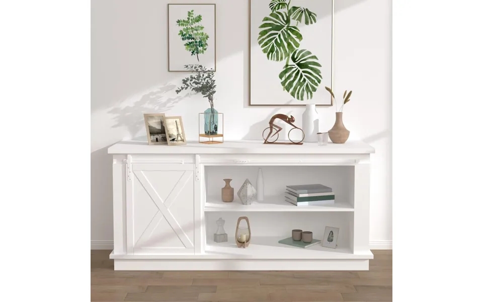 Mini-skydelågesæt Til Skabe Kulstofstål 200 Cm Hvid