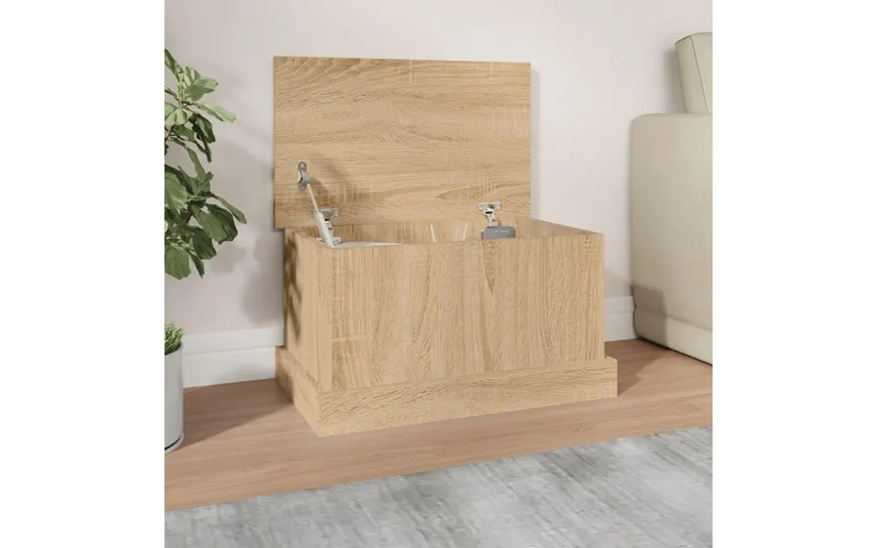 Opbevaringskasse 50x30x28 Cm Konstrueret Træ Sonoma-eg