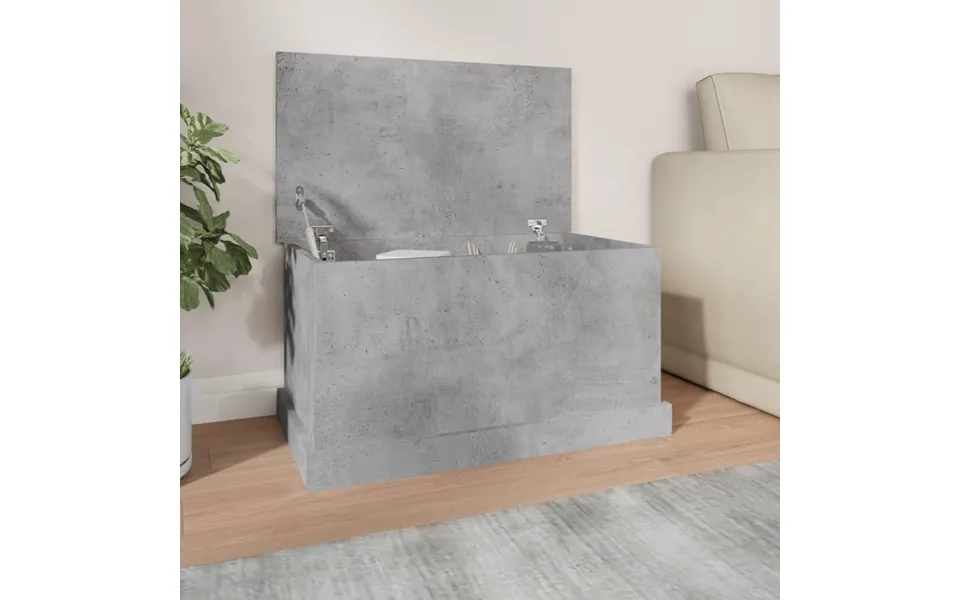 Opbevaringskasse 70x40x38 Cm Konstrueret Træ Betongrå