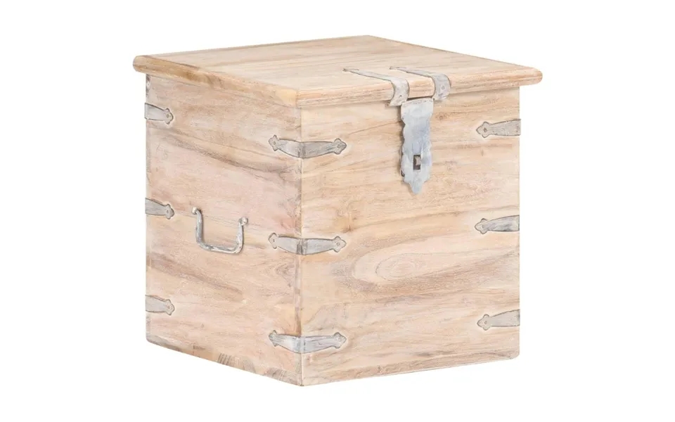 Opbevaringskiste 40x40x40 Cm Massivt Akacietræ