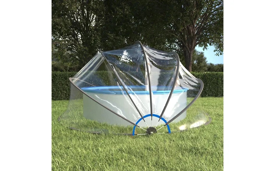Poolkuppel 467x234 Cm Rund Pvc