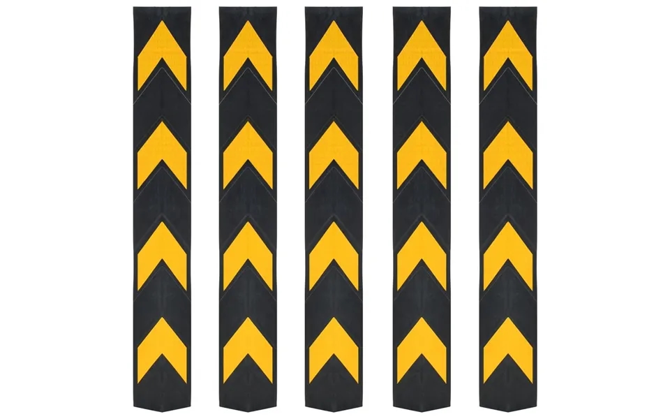 Reflekterende Hjørnebeskyttere 5 Stk. Gummi 80 Cm