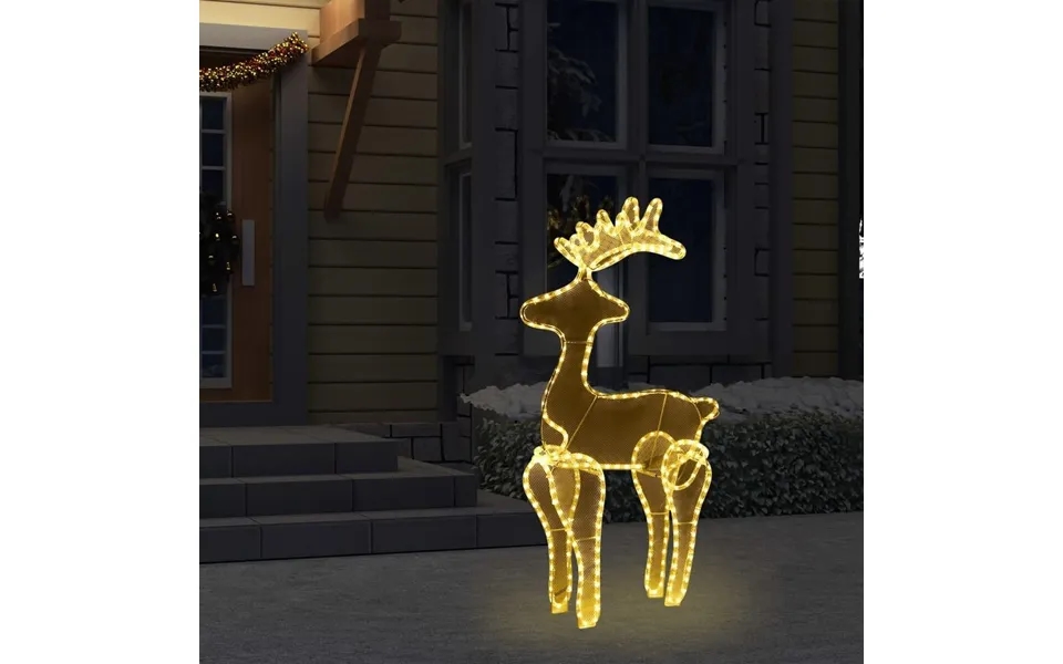 Rensdyrdekoration Med Trådnet 306 Led'er 60x24x89 Cm