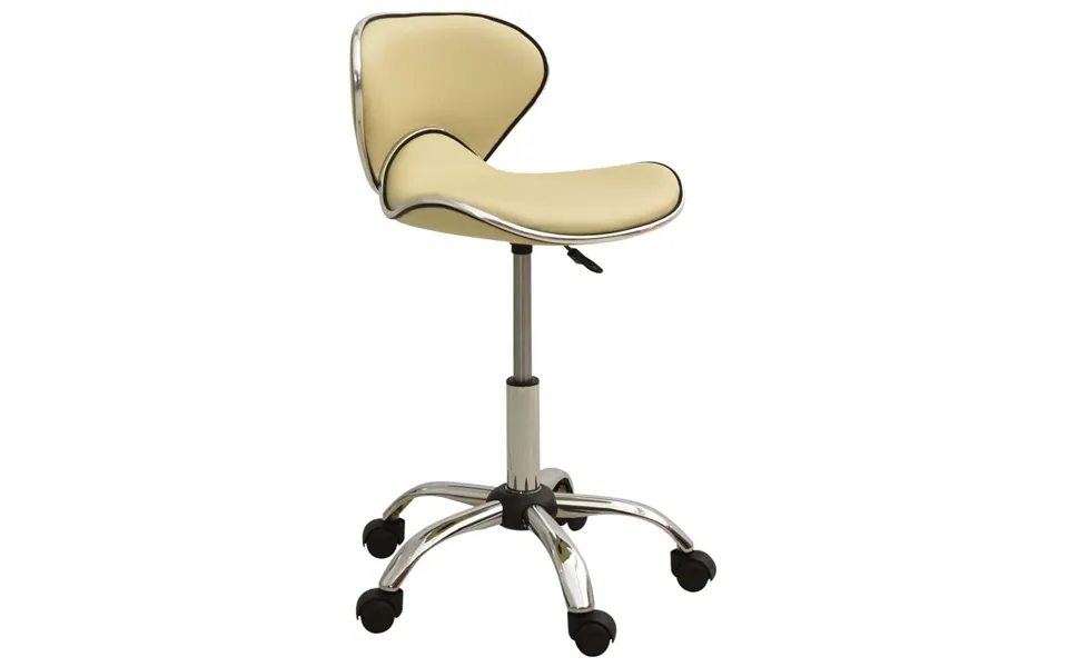 Salonstol Kunstlæder Cremefarvet