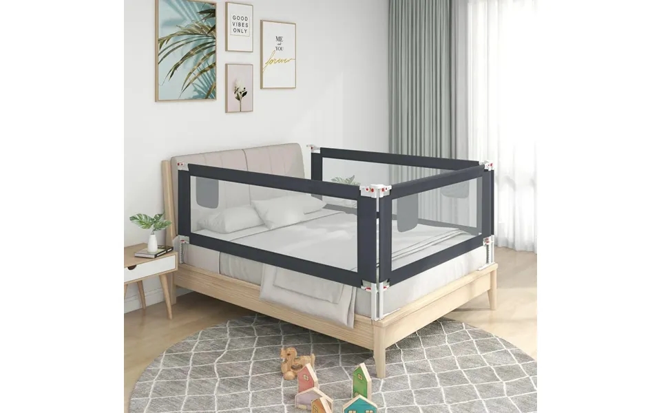 Sengehest 140x25 Cm Stof Mørkegrå