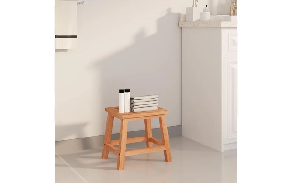 Skammel 29x22,5x25,5 Cm Massivt Valnøddetræ