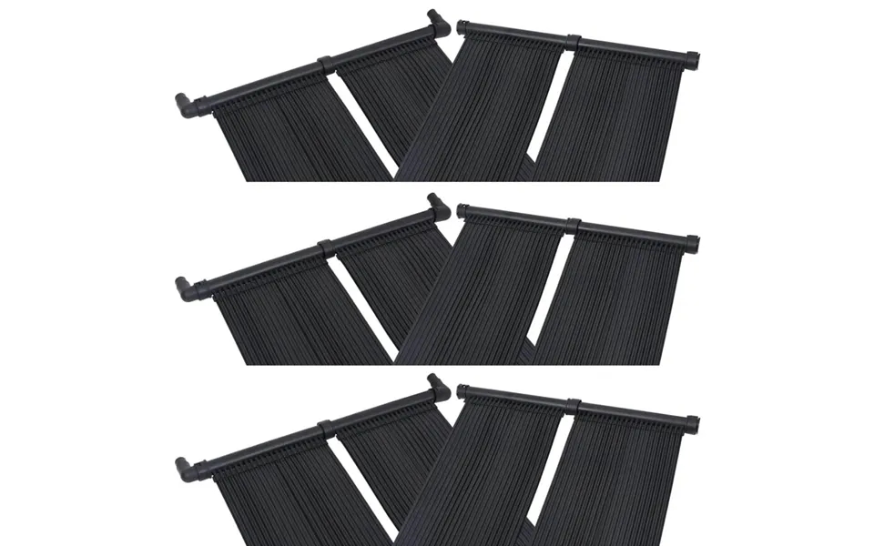 Soldrevne Varmepaneler 6 Stk. 80x310 Cm