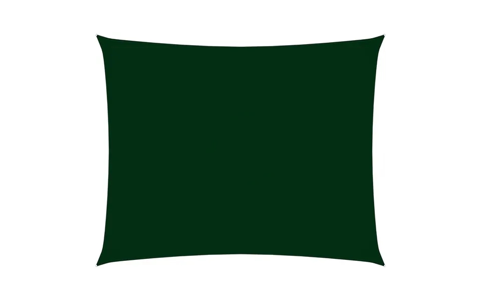 Solsejl 2,5x3,5 M Oxfordstof Rektangulær Mørkegrøn