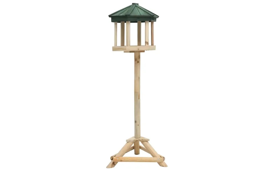 Stående Fuglefoderhus 33x110 Cm Massivt Fyrretræ