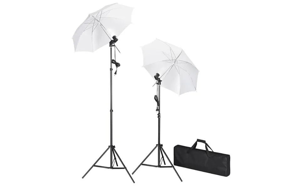 Studiobelysning Med Stativ & Paraplyer