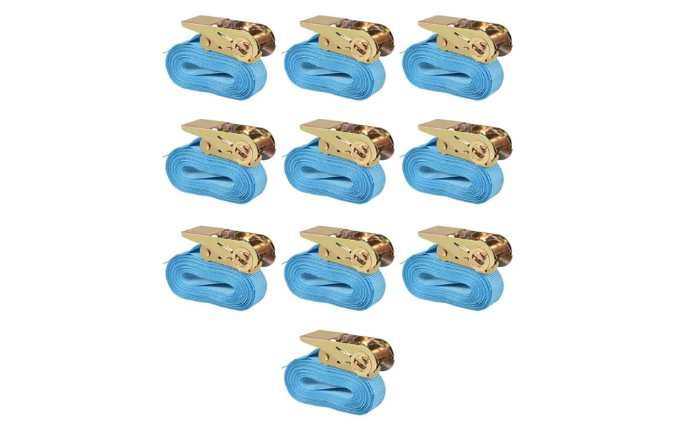 Surringsbånd 10 Stk. 0,8 Ton 4 M X 25 Mm Blå