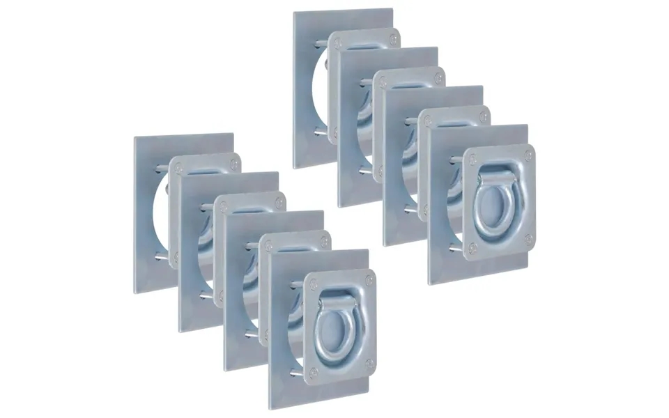 Surringsringe Til Trailer 8 Stk. Galvaniseret Stål 2000 Kg