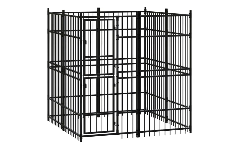 Udendørs Hundeløbegård 3,69 M Stål