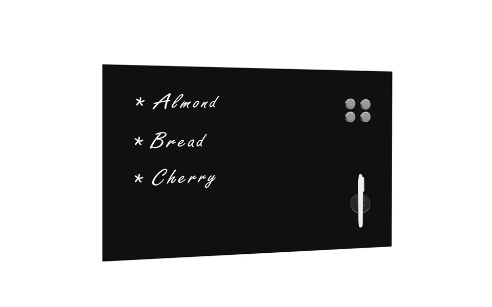 Vægmonteret Magnetisk Tavle Glas 100 X 60 Cm