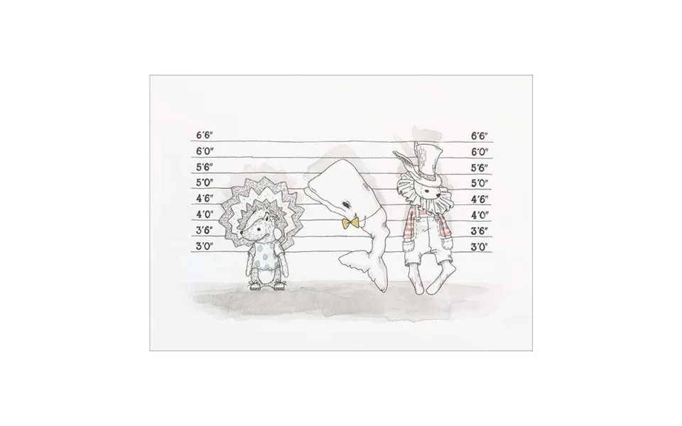 En Fant Plakat Med Forbryderdyr A4