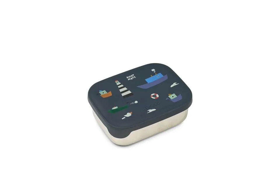 Liewood Arthur Ruminddelt Madkasse - Stål Silikone