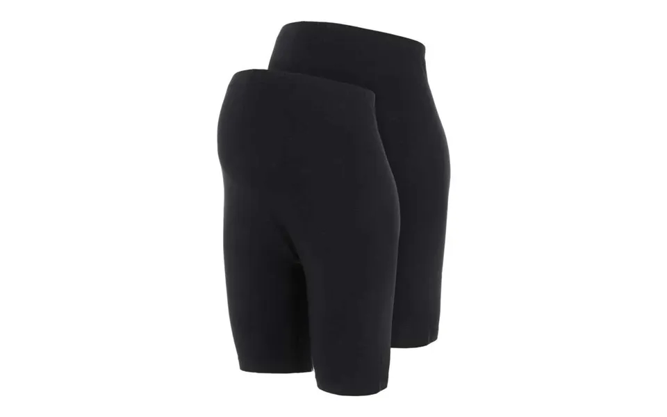 Mamalicious Mlsanni Graviditets-cykelshorts -2-pak - Sort
