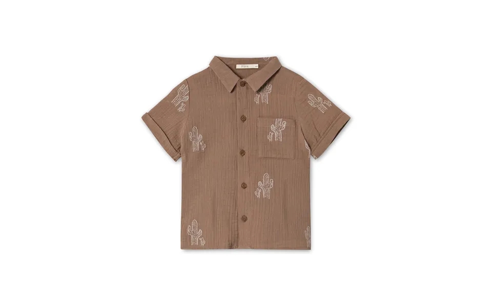 Fliink Hello Ss Shirt - Pine Bark Cactus