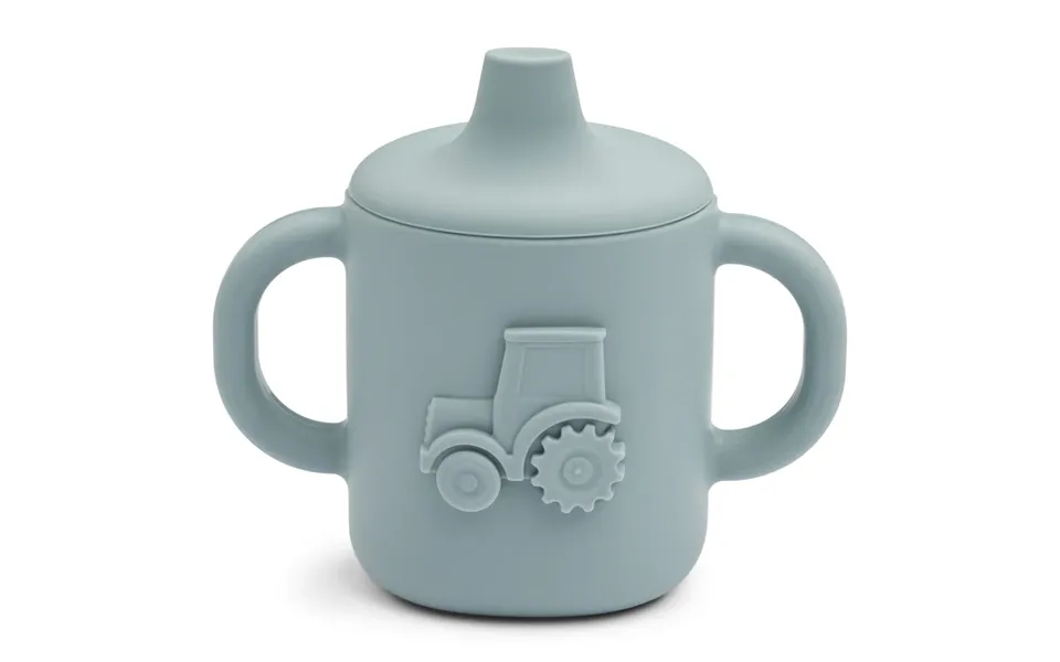 Liewood Amelio Tractor Sippy Cup - Blue Fog