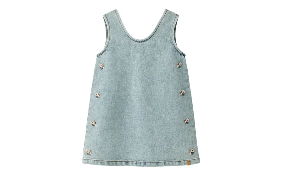 Lil Atelier Darlee Doa Denim Spencer - Medium Blue Denim Flower