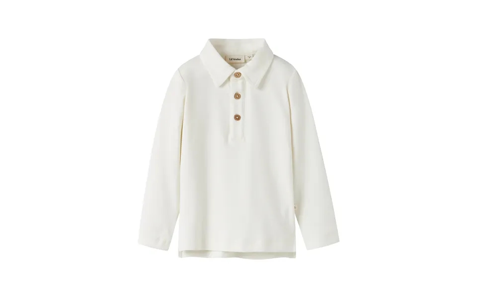 Lil Atelier Fundo Ls Slim Top - Coconut Milk