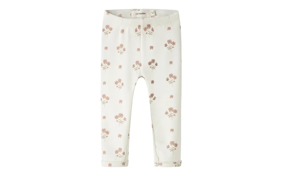 Lil Atelier Layo Sin Leggings - Coconut Milk Flower Pink