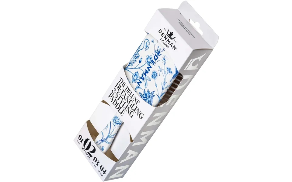 Denman Deluxe D81m Medium Style & Shine Brush Blue Belle Blue Bel