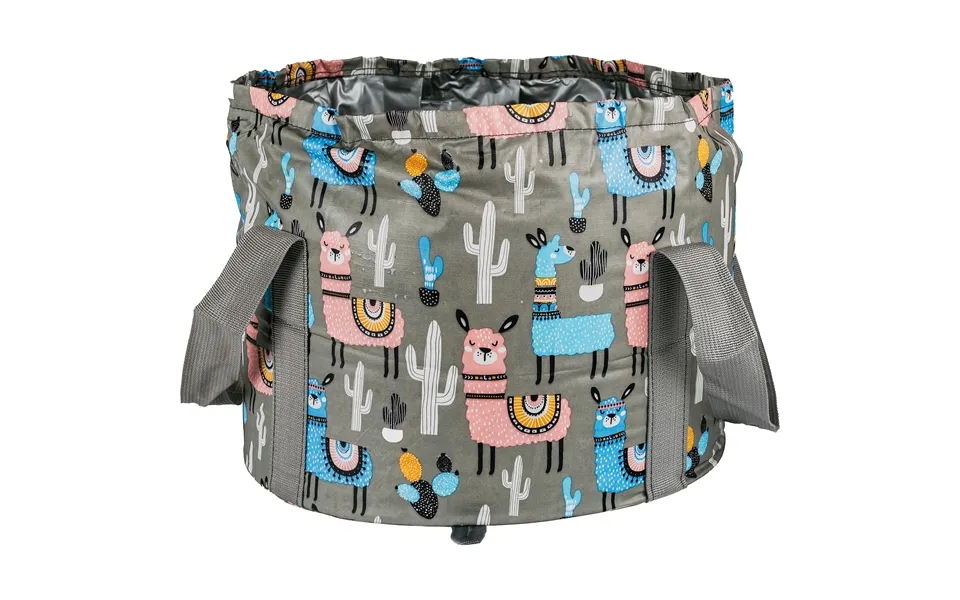 Palmetten Vikbart Fotbad Lama Grå