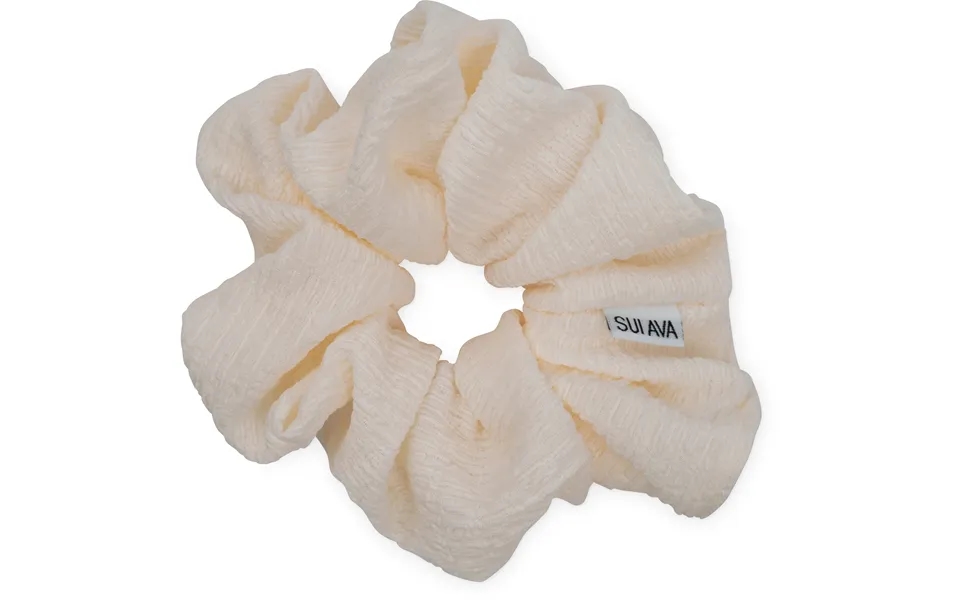 Sui Ava Ea Zig-zag Scrunchie Cream