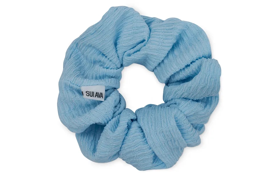 Sui Ava Ea Zig-zag Scrunchie Sky Blue