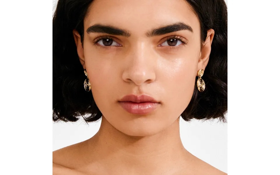 Air Øreringe Guldbelagt