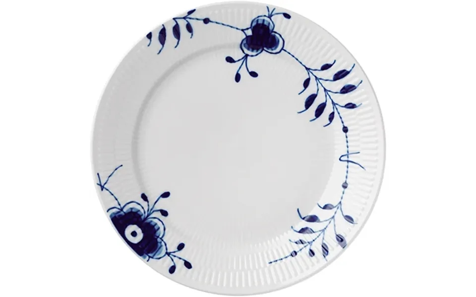 Blå Mega Riflet 27 Cm. Tallerken Special Edition