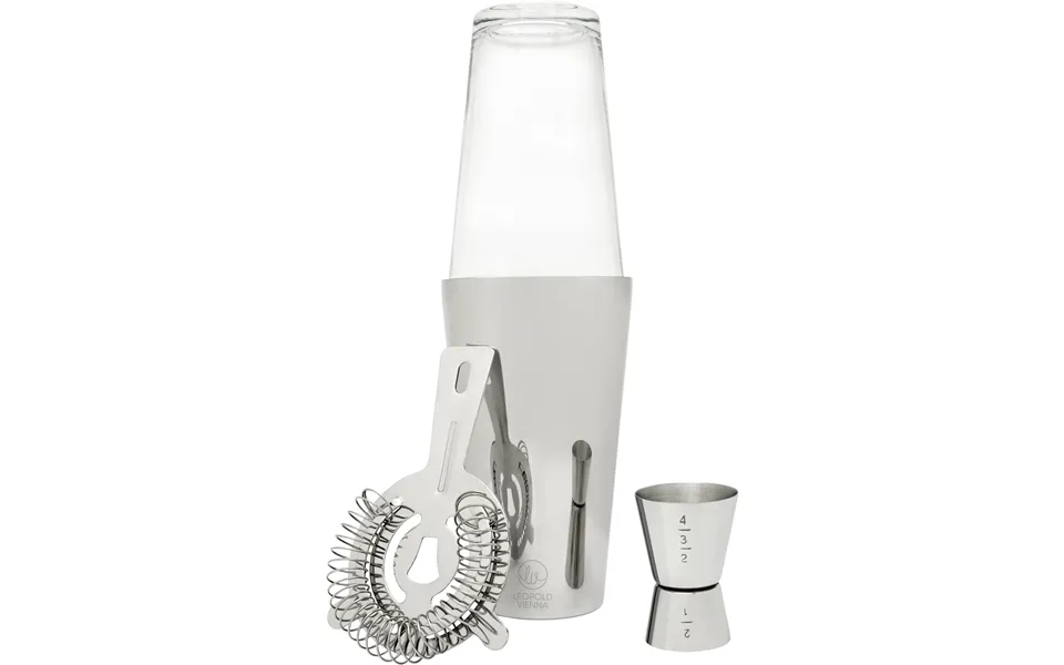 Boston Barsæt 4 Dele Stål 0,45 Liter