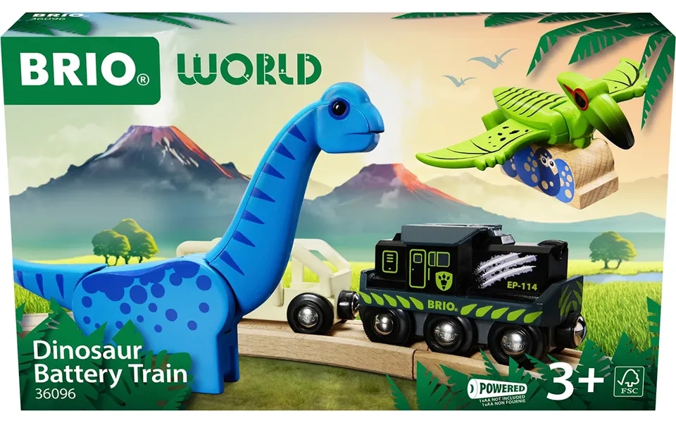 Brio Dino Batteri Tog